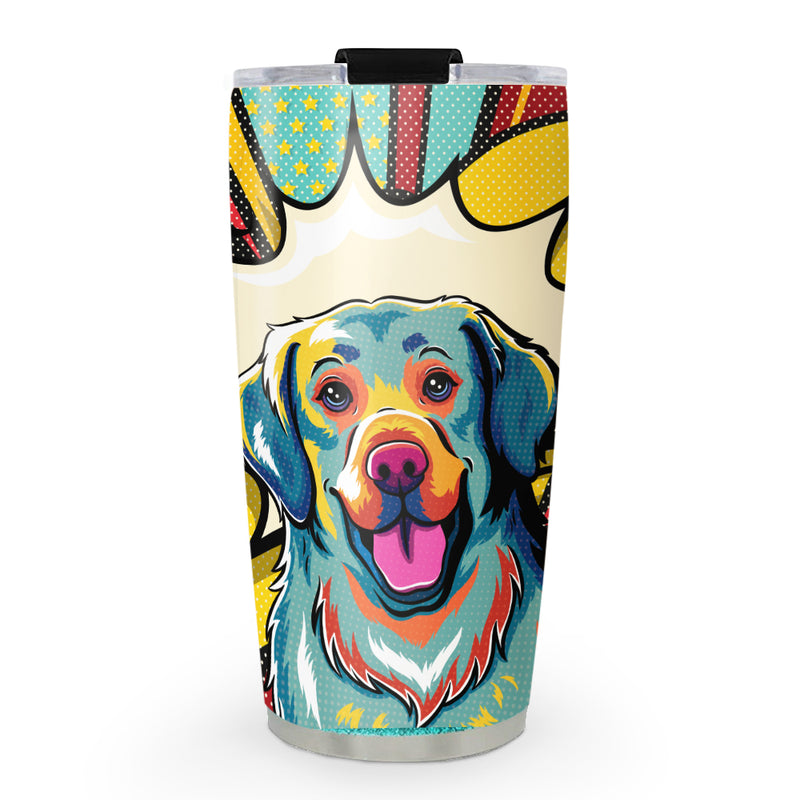 Golden Retriever Pop Art 1 - Tumbler