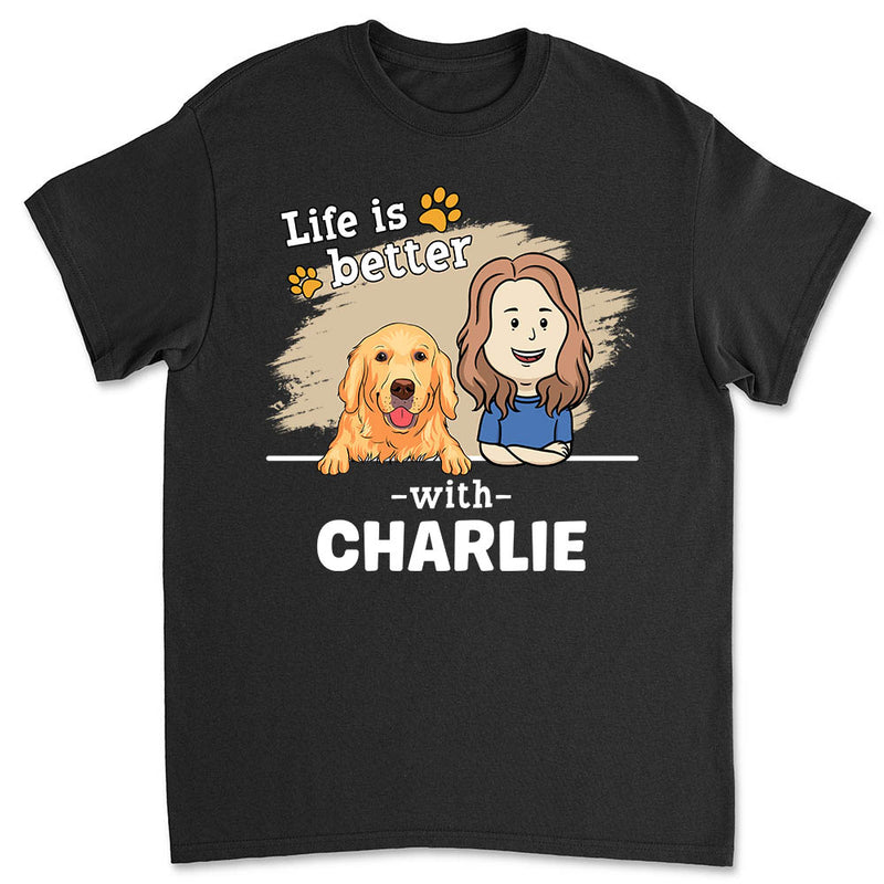 With Pet 2 - Personalized Custom Premium T-shirt