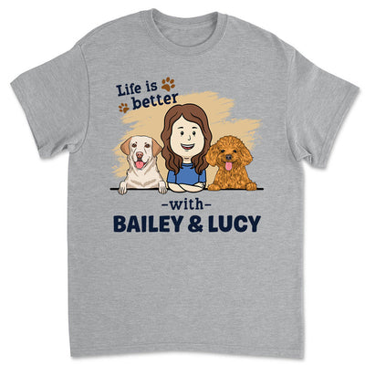 With Dog - Personalized Custom Unisex T-shirt