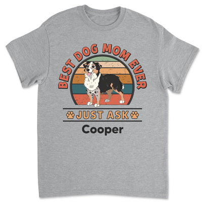 Best Dog Ever Retro - Personalized Custom Unisex T-shirt