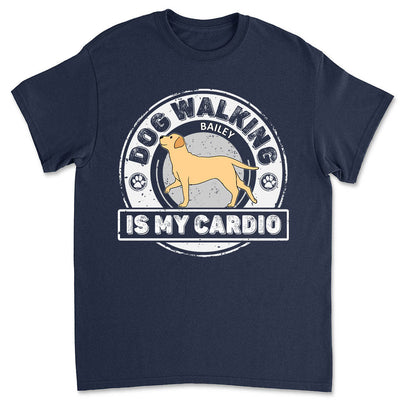 Cardio With Dog - Personalized Custom Premium T-shirt