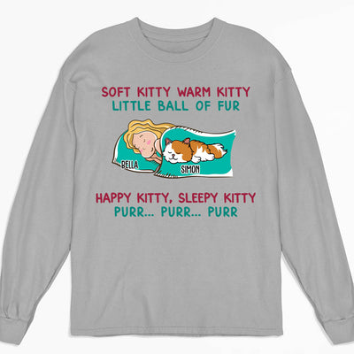 Soft Kitty Warm Kitty - Personalized Custom Long Sleeve T-shirt