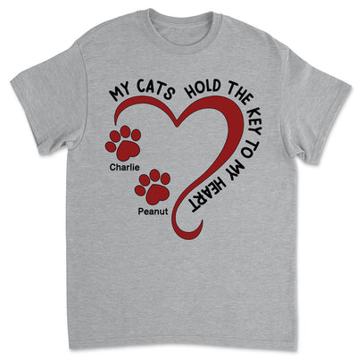 My Cat Holds The Key - Personalized Custom Unisex T-shirt