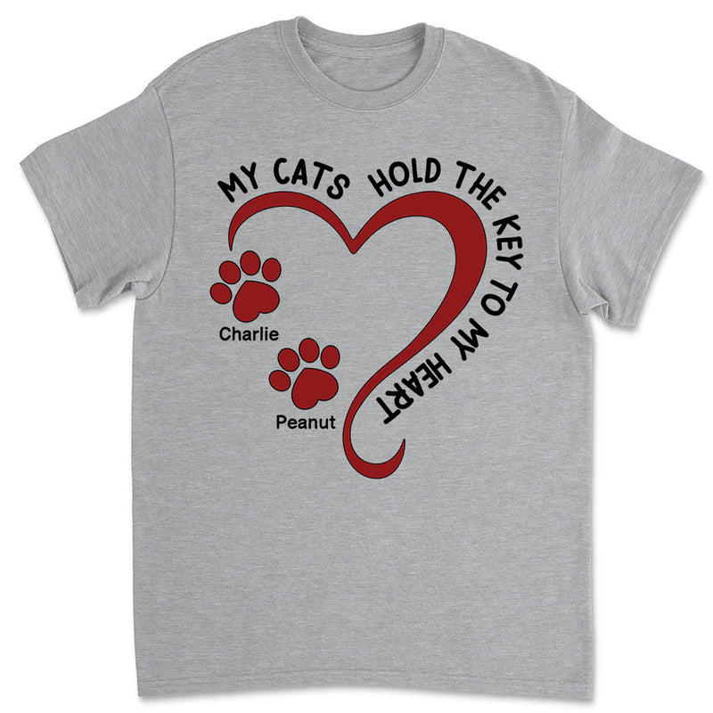 My Cat Holds The Key - Personalized Custom Unisex T-shirt