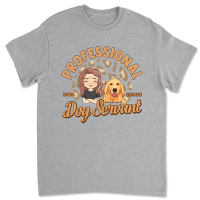 Dedicated Dog Servant - Personalized Custom Premium T-shirt