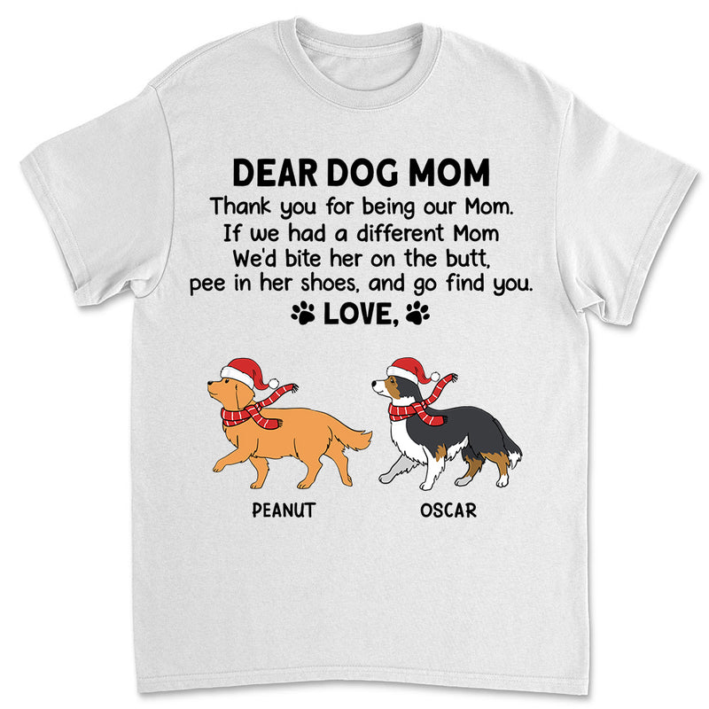 Thank You Mom Christmas - Personalized Custom Unisex T-Shirt