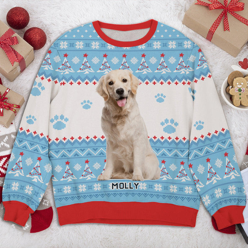 Snow Dog Photo - Personalized Custom All-Over-Print Sweatshirt