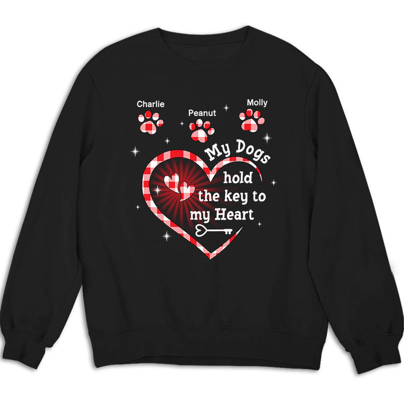 My Dog Holds The Key - Personalized Custom Sweatshirt