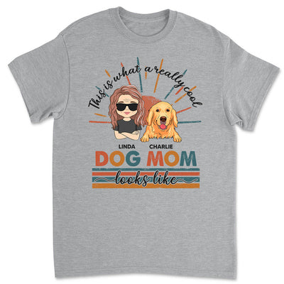 Cool Dog Mom/Dad - Personalized Custom Unisex T-shirt