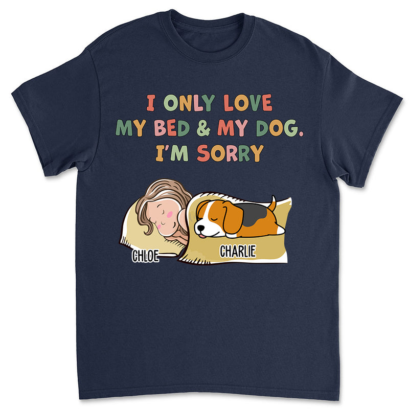 Bed And Dog - Personalized Custom Unisex T-shirt