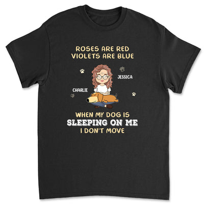 Sleeping On Me - Personalized Custom Unisex T-shirt