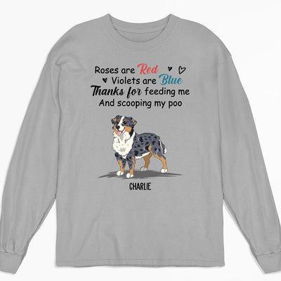 Thanks For Feeding Me - Personalized Custom Long Sleeve T-shirt