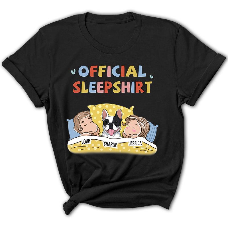 Sleeping Pet Sleepshirt Couple - Personalized Custom Women&