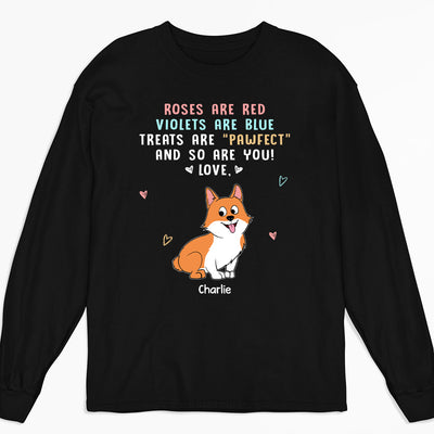 Treats Are Pawfect - Personalized Custom Long Sleeve T-shirt