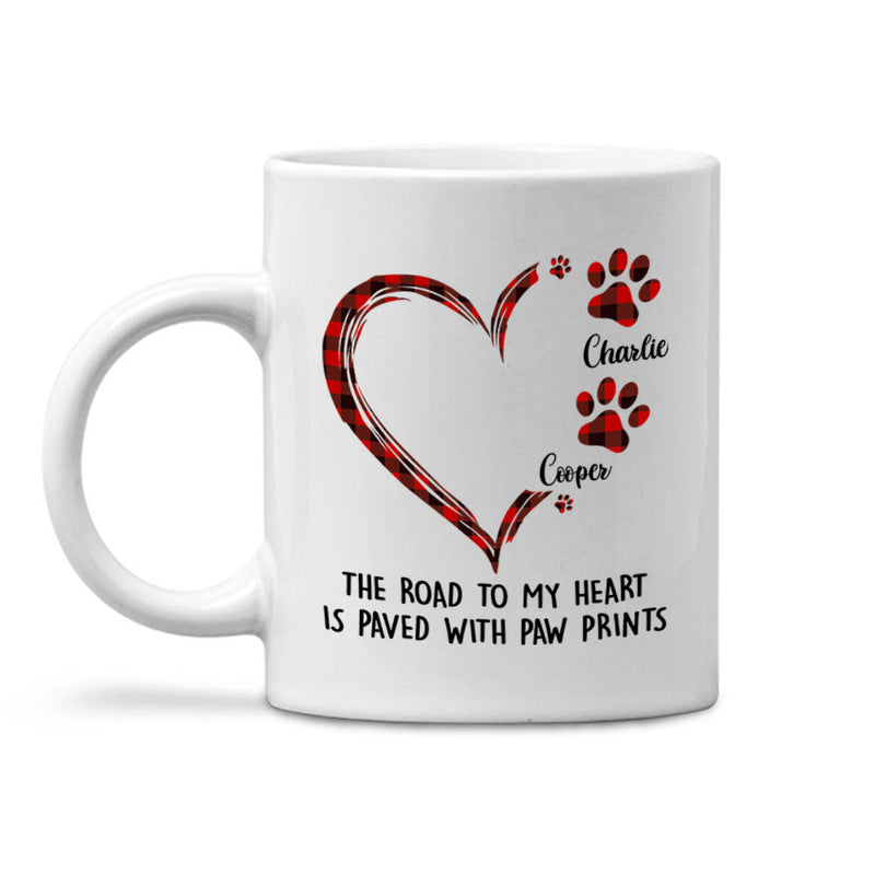 Road To Heart Pattern - Personalized Custom Coffee Mug