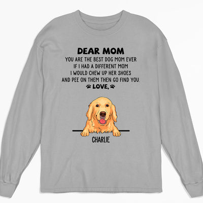 If I Had A Mom - Personalized Custom Long Sleeve T-shirt