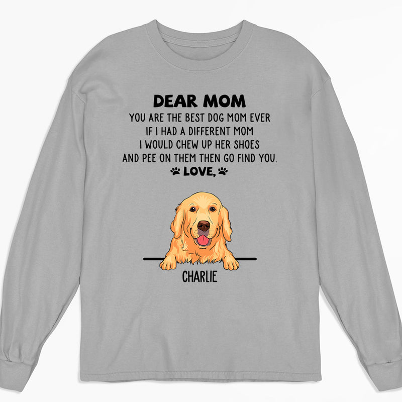 If I Had A Mom - Personalized Custom Long Sleeve T-shirt