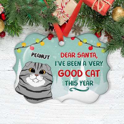 Good Cat This Year - Personalized Custom Aluminum Ornament