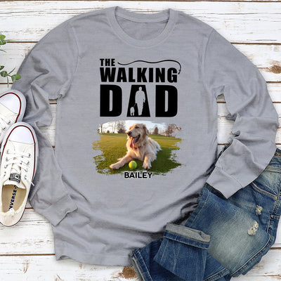 The Walking Dad 2 - Personalized Custom Long Sleeve T-shirt