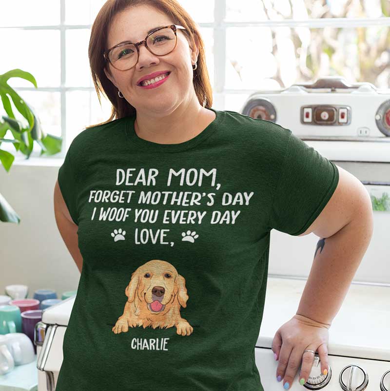 I Woof You Dog Mom - Personalized Custom Unisex T-shirt