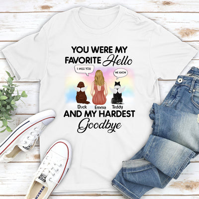 You Were My Favorite Hello Speech - Personalized Custom Unisex T-shirt