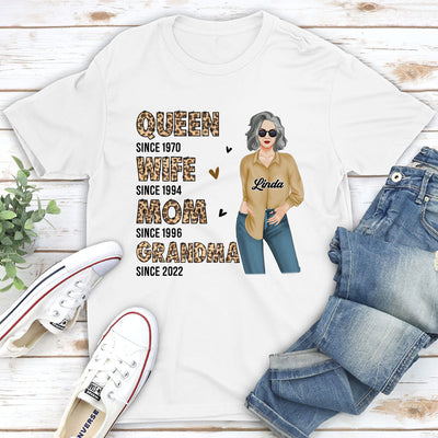 Queen, Mom, Grandma - Personalized Custom Unisex T-shirt