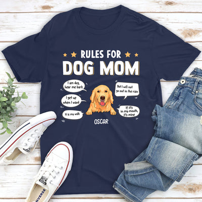 Rules For Dog Parent - Personalized Custom Unisex T-shirt