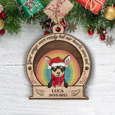 Your Wings Were Ready - Personalized Custom 2-layered Wood Ornament