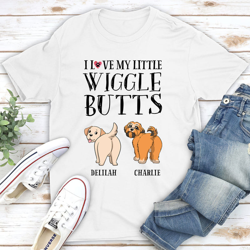 Little Wiggle Butt - Personalized Custom Unisex T-shirt