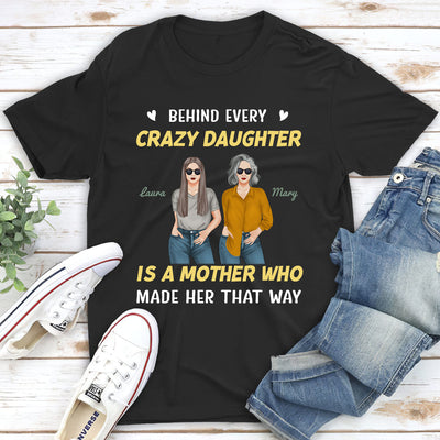 Daughter And Mom - Personalized Custom Unisex T-shirt