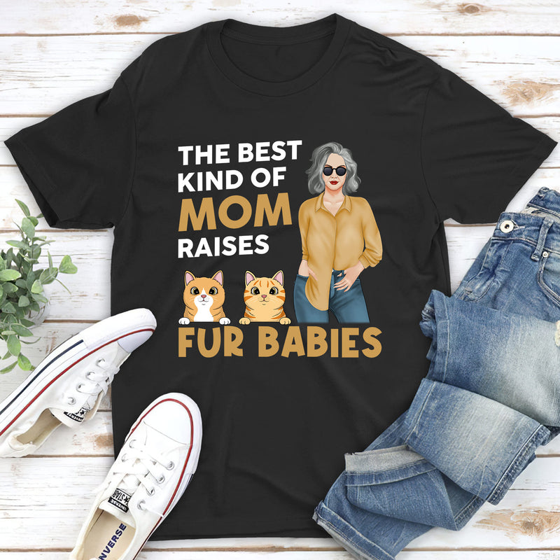 The Best Cat Mom - Personalized Custom Unisex T-shirt