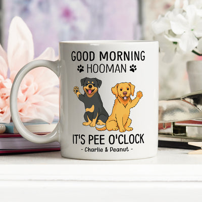 Good Morning Hooman - Personalized Custom Coffee Mug