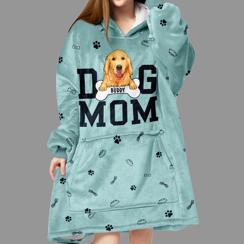 Dog Paw - Personalized Custom Blanket Hoodie