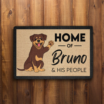 Home Of Dog - Personalized Custom Doormat