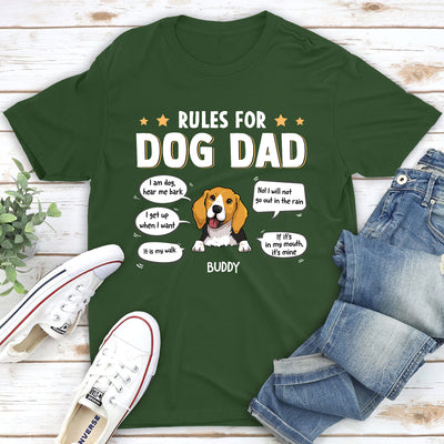 Rules For Dog Parent - Personalized Custom Unisex T-shirt