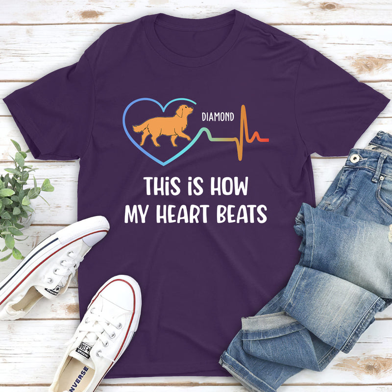 My Heart Beats - Personalized Custom Unisex T-shirt