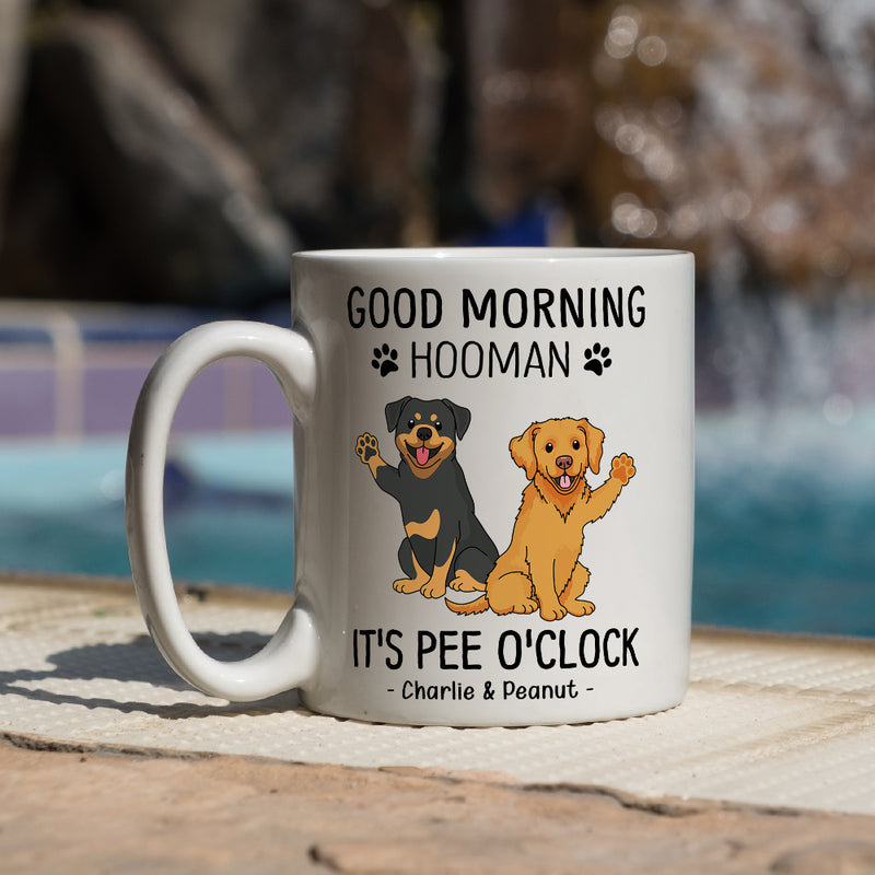 Good Morning Hooman - Personalized Custom Coffee Mug