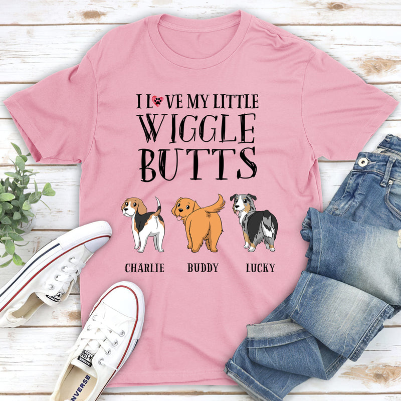 Little Wiggle Butt - Personalized Custom Unisex T-shirt