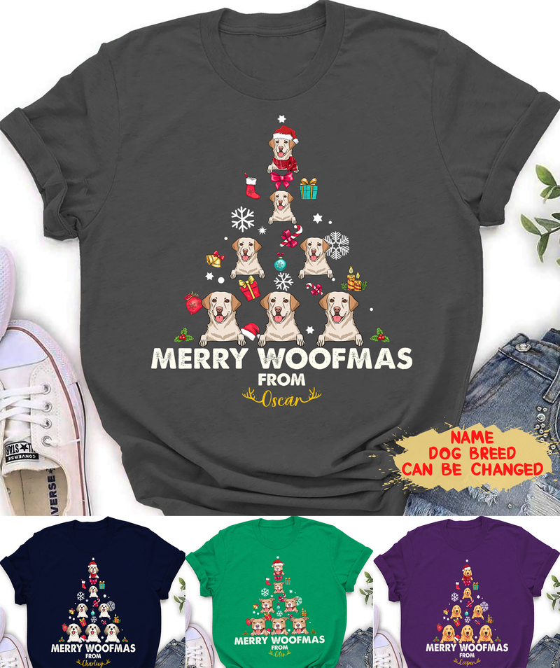 Merry Woofmas - Personalized Custom Premium T-shirt