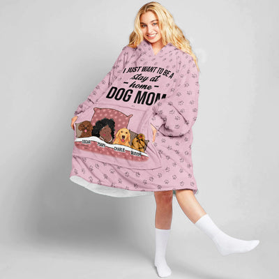 Stay At Home - Personalized Custom Blanket Hoodie