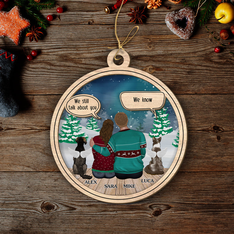 Dog Speech - Personalized Custom 2-layered Wood Ornament