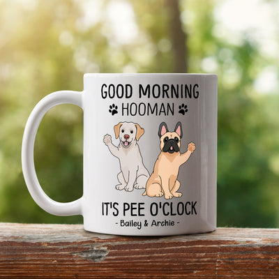 Good Morning Hooman - Personalized Custom Coffee Mug