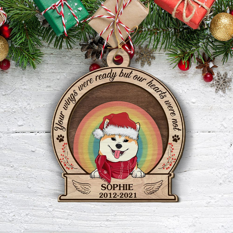 Your Wings Were Ready - Personalized Custom 2-layered Wood Ornament
