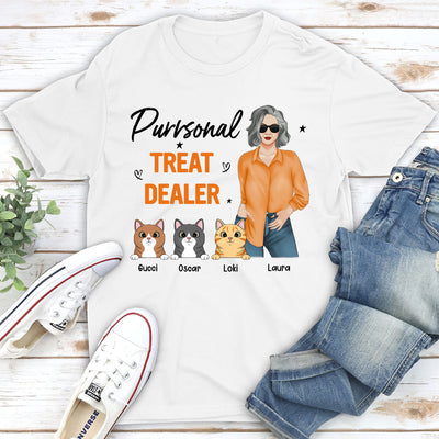 Cat Treat Dealer - Personalized Custom Unisex T-shirt