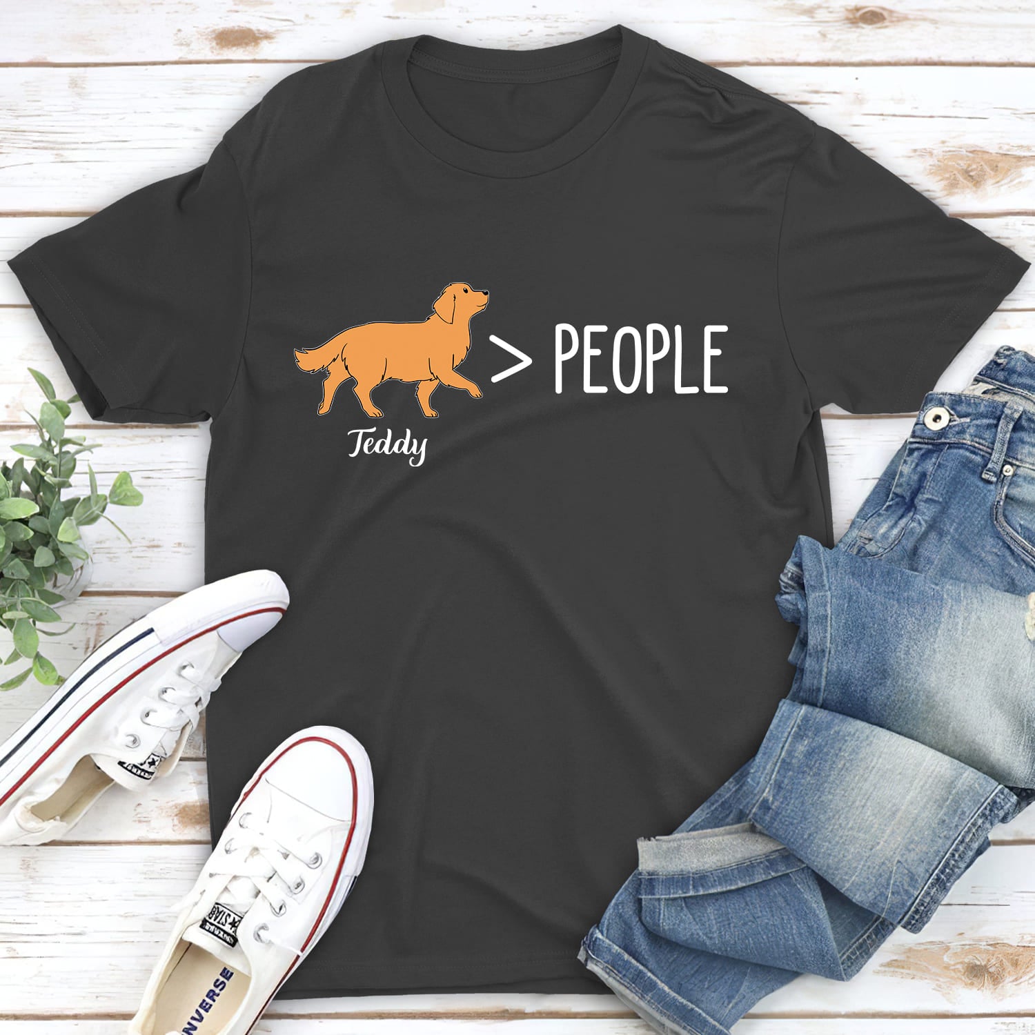 Dog Over People - Personalized Custom Unisex T-shirt