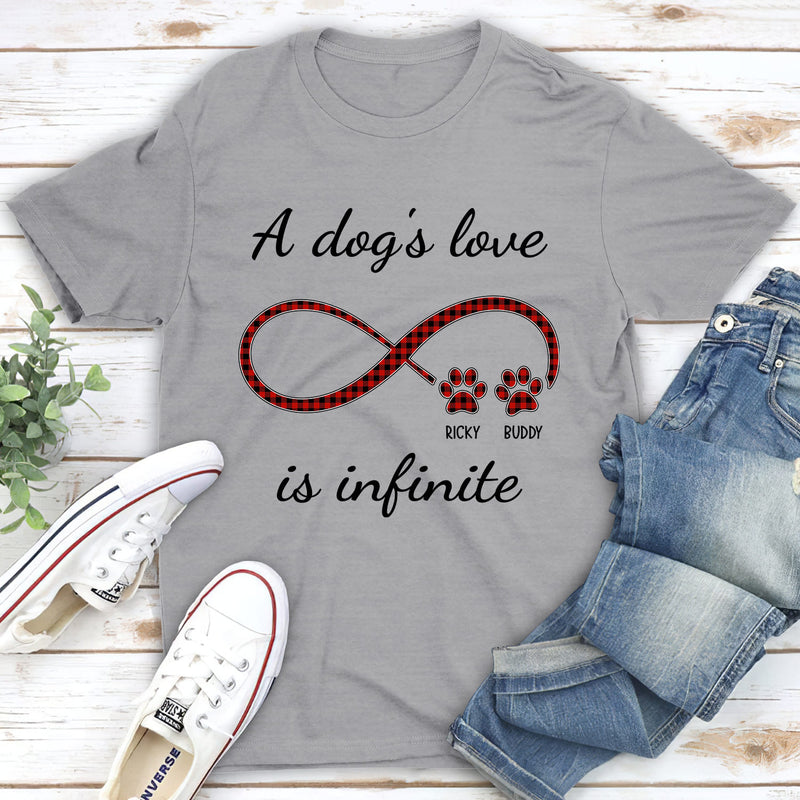 Infinite Love Pattern - Personalized Custom Unisex T-shirt