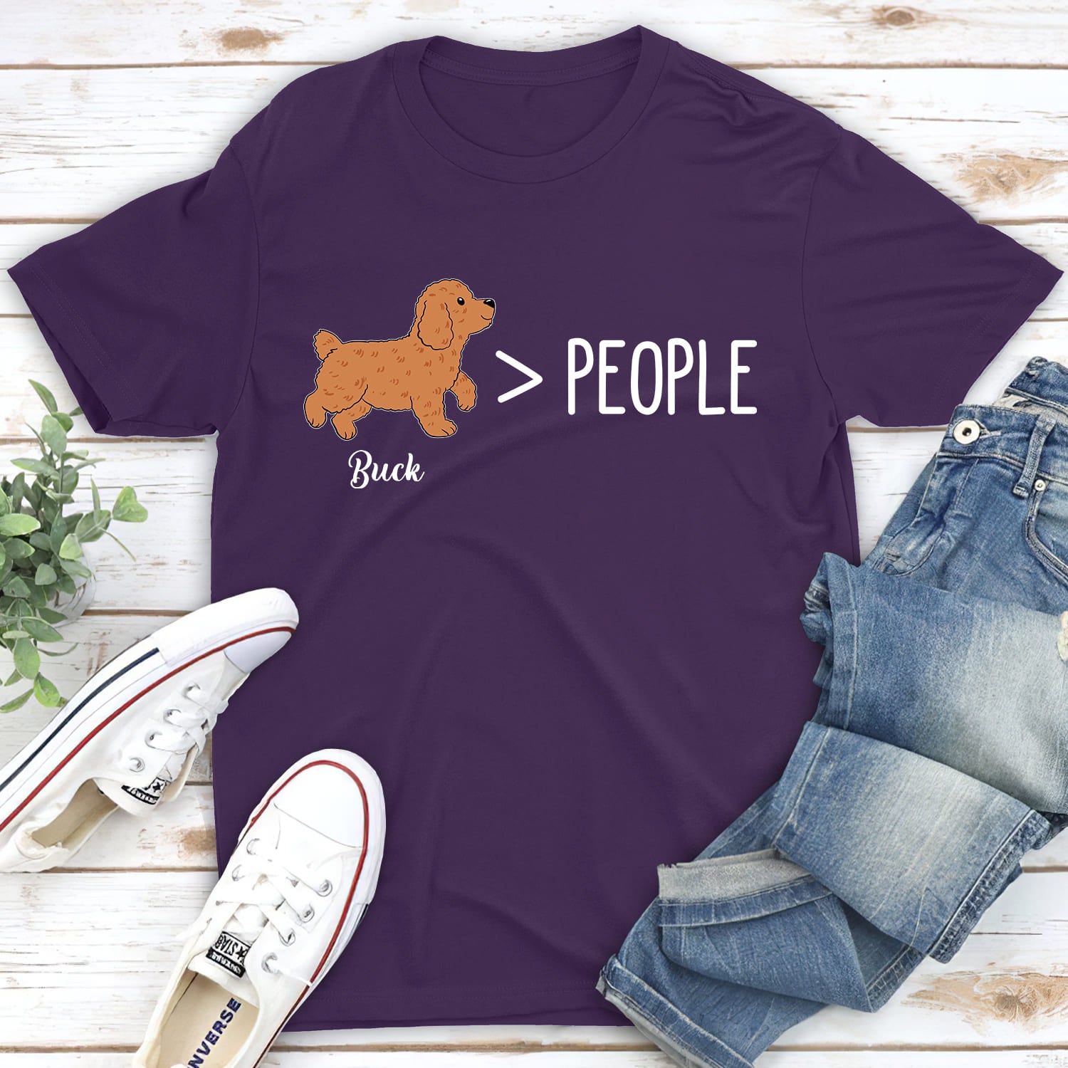 Dog Over People - Personalized Custom Unisex T-shirt