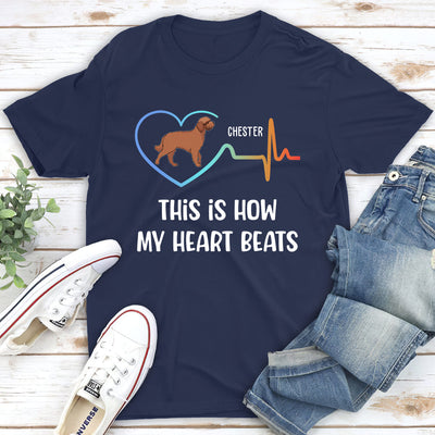 My Heart Beats - Personalized Custom Unisex T-shirt