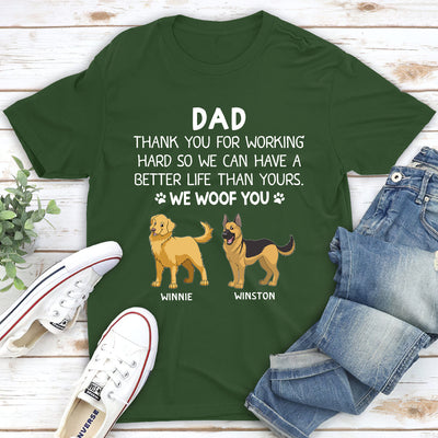 Working Hard - Personalized Custom Unisex T-shirt