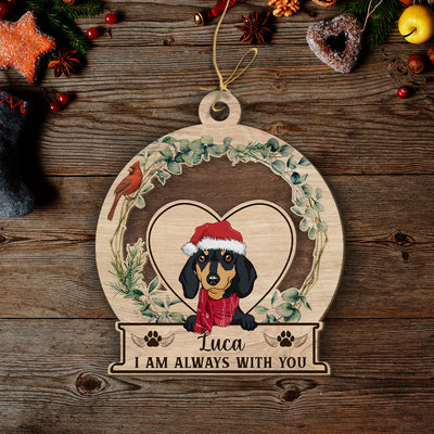 I Am Always With You Cardinal - Personalized Custom 2-layered Wood Ornament